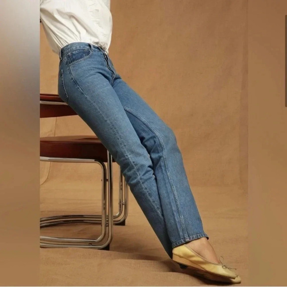 Rouje Paris Montmarte Vintage Wash Jeans Size 28 Blue - Picture 3 of 12